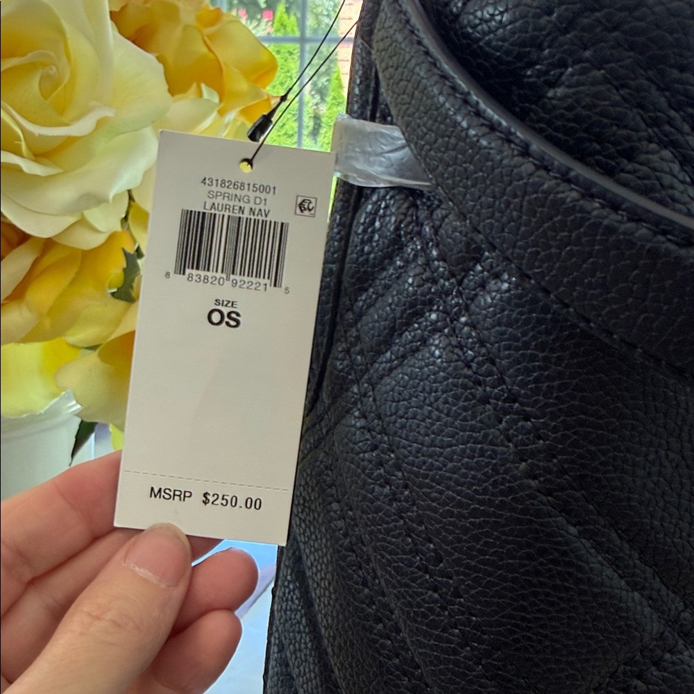 Ralph Lauren Black Quilted Drawstring Tote - Picture 6 of 10